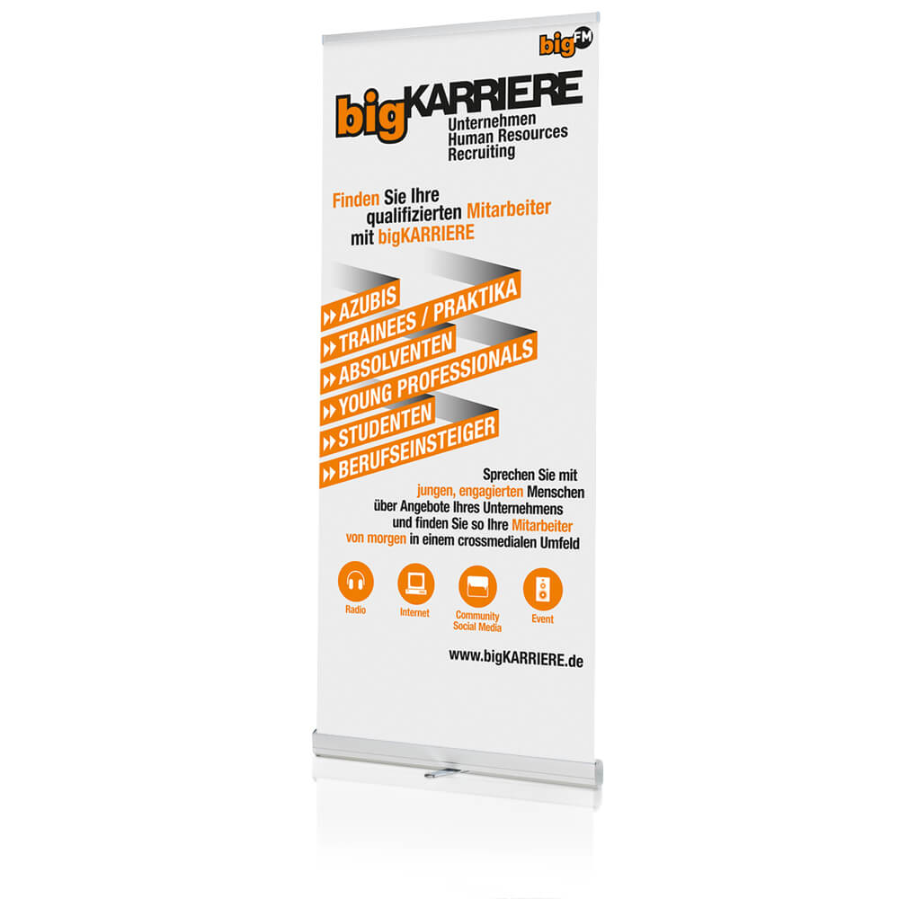 Roll Up Banner Bis 150 Cm Breite Hohenverstellbar