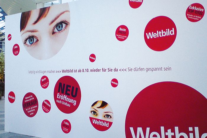 Selbstklebefolie individuell für den mittelfristigen Einsatz Selbstklebefolie im Wunschformat inklusive Schutzlaminat