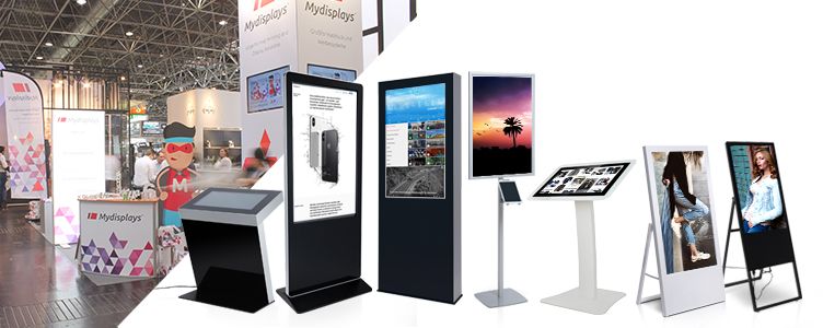Digital Signage Systeme liegen in den unterschiedlichsten Formen und Variationen vor Digital Signage Lösungen als effektive und schnelle Art um Menschen mit individuellen Botschaften zu erreichen